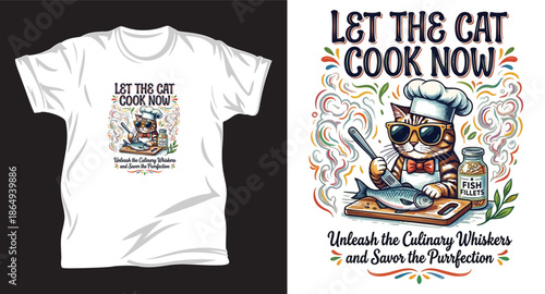 Cooking graphic vector t shirt design print.