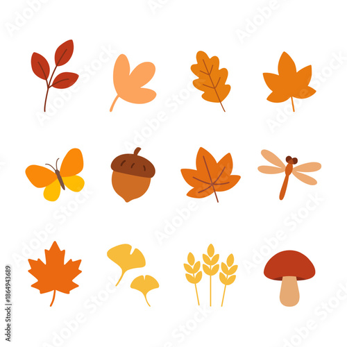 가을_단풍_가을배경 꾸미기_가을 풍경 아이콘_가을 오브젝트