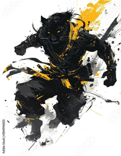 A cartoon monkey wearing a hat and smoking a cigar with a cheerful expression on its face