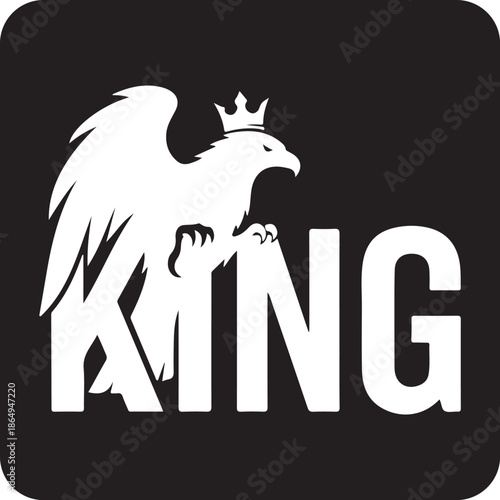 King logo featuring an eagle wearing a crown and the word KING