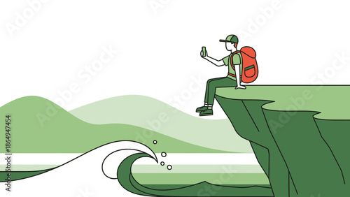 Adventurer Captures Scenic Landscape From Clifftop On Mobile Adventure Awaits