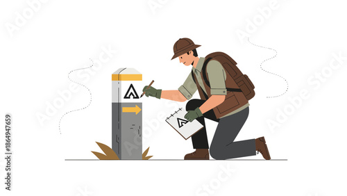 Adventurer Documents Wilderness Signage For Conservation Efforts Outdoors