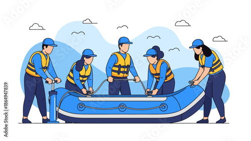 Teamwork Makes The Dream Work Building An Inflatable Boat For River Adventure