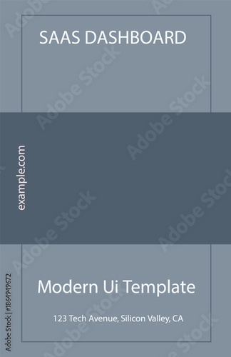 Modern SaaS Dashboard Vertical UI Template with Minimalist Gray Design and Silicon Valley Corporate Aesthetic.