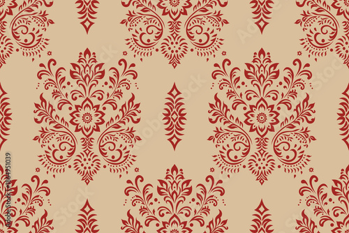 Motifs African boho paisley Floral Ikat pattern embroidery border. Ethnic ikat floral Ethnic Indian Pattern Ikat pattern Ethnic Pattern.Border Indian floral Aztec embroidery border seamless patterns.