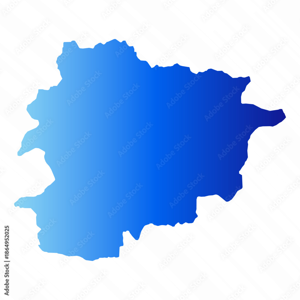 Obraz premium Gradient Simple Andorra Map Background