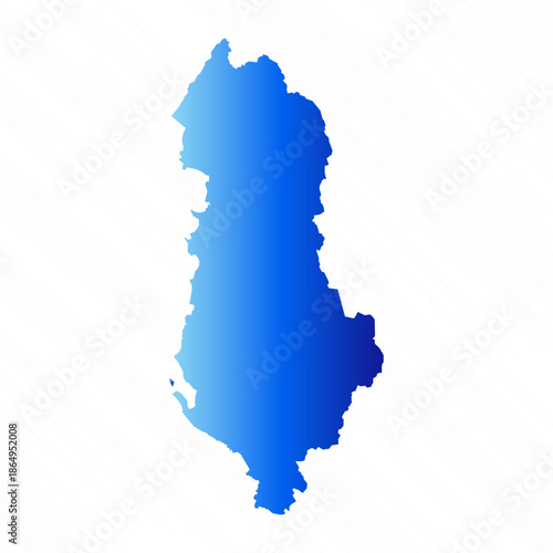 Gradient Simple Albania Map Background