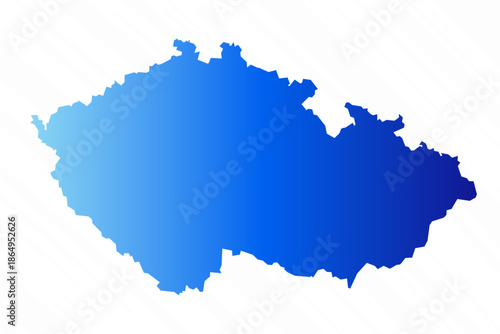Gradient Simple Czech Republic Map Background