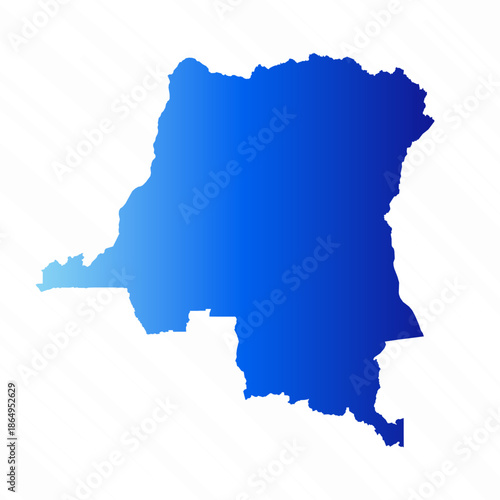 Gradient Simple Democratic Republic of the Congo Map Background