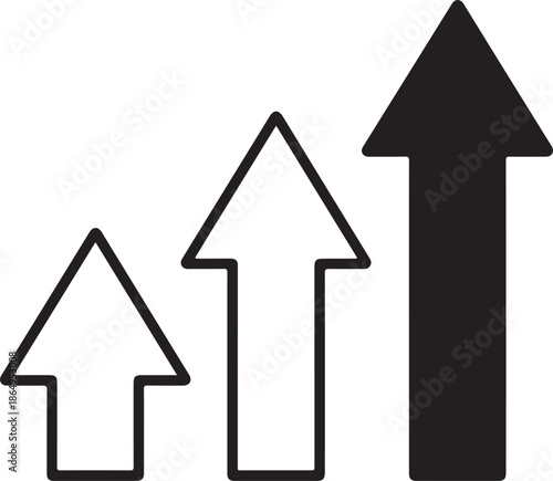 Minimal Arrow Silhouette Icon