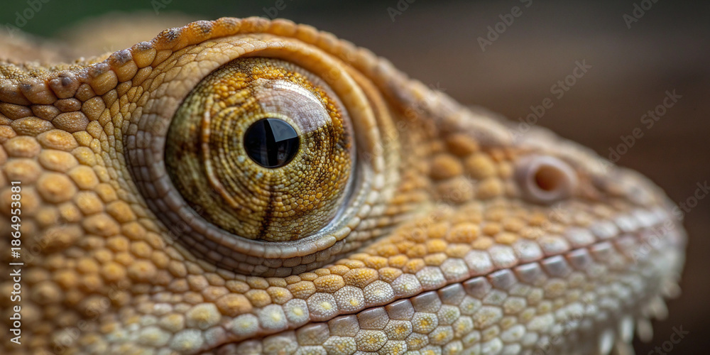 Naklejka premium Lizard Eye Close-Up
