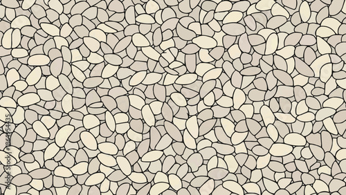 Seamless marble small stones pattern, natural stone texture background, decorative tile design, repeating stone surface vector