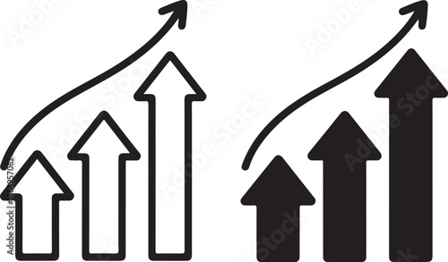 Minimal Arrow Silhouette Icon