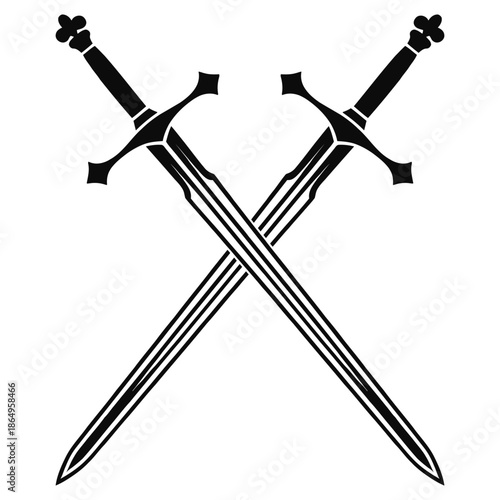 two crossed swords