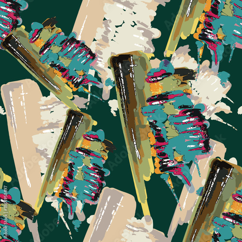 Hand drawn vector illustration Oil on canvas. colorful paint brush stroke painting, Abstract art vector illustration. Brushstrokes of paint. modern Art. Prints, wallpapers.