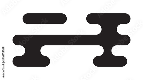 Black traditional Asian-style cloud