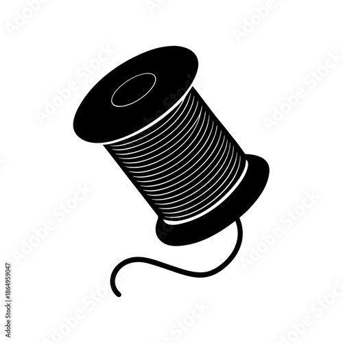 spool of thread sewing simple design vector