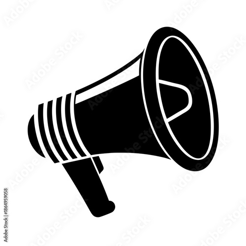 megaphone loud speaker simple design vector
