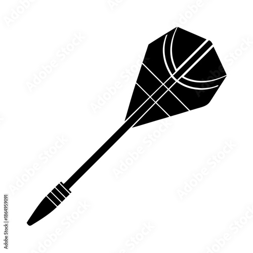thrown dart game simple design vector illustration.