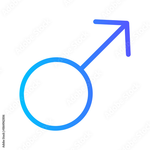 man gradient icon