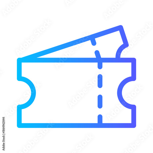 ticket gradient icon