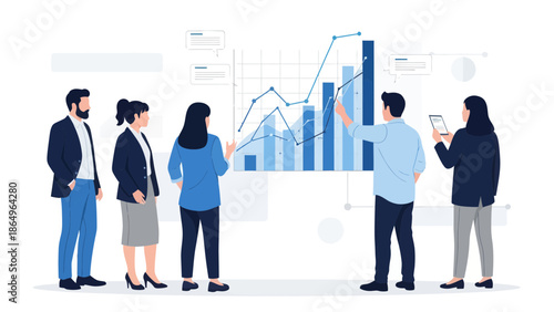 Professional Team Analyzing Business Data For Growth And Success Strategies