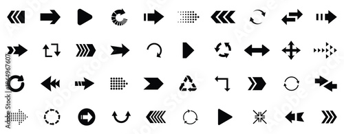 Arrow set icon. Arrow icons set. Arrow collection. Simple arrow big set. Vector illustration