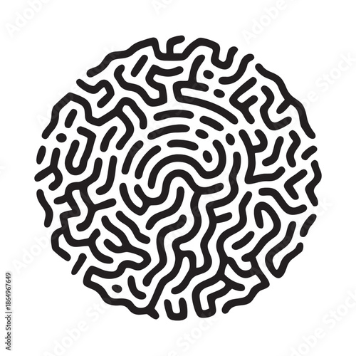 A colorful vector illustration of a human brain featuring a circuit maze pattern and floral ornaments in a circular design to symbolize the science of the mind and creative ideas