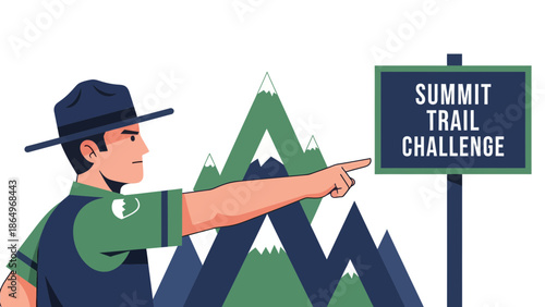 Park Ranger Invites To Reach Summit Trail Challenge In Mountain Scenic Route