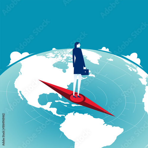 Compass. Looking the direction for business