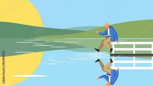 Photographer Reflections By The Lakeside A Serene Scene Of Nature Capturing