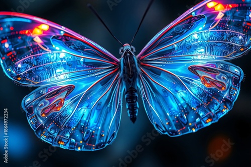 Bioluminescent Crystal Butterfly | Impossible Surreal Macro Nature Design
