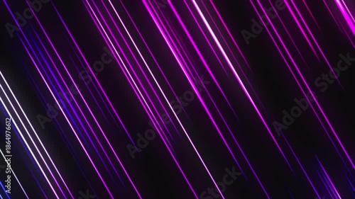 Purple Neon Diagonal Light Lines Abstract Futuristic Background