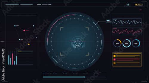 Interactive dashboard displaying data visualizations and metrics for analysis and monitoring tasks