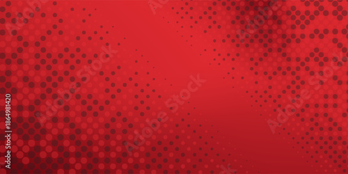 Red diagonal geometric shape with halftone. Elegant Modern fiber textured vector eps 10