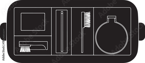 Bathroom Essentials in a Black Case