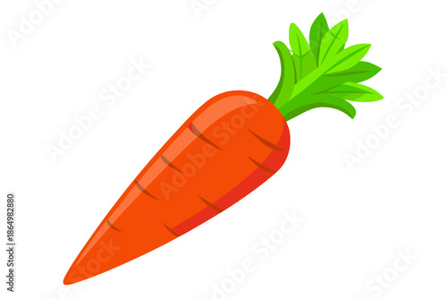 Carrot with leaf