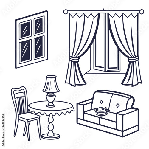 Cozy living room interior