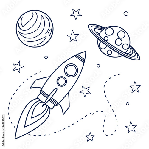 Illustrated space adventure