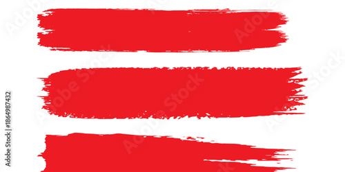 Set of grunge lines. Isolated stock vector design template