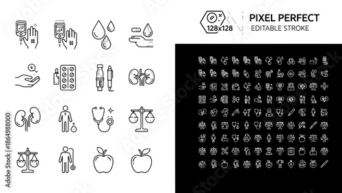 Medical and health icons set for healthcare design