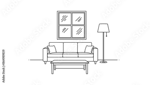 A person drinks from a mug while standing, with a modern chair and a small table nearby, suggesting a simple moment of refreshment or a quick pause during daily activities.