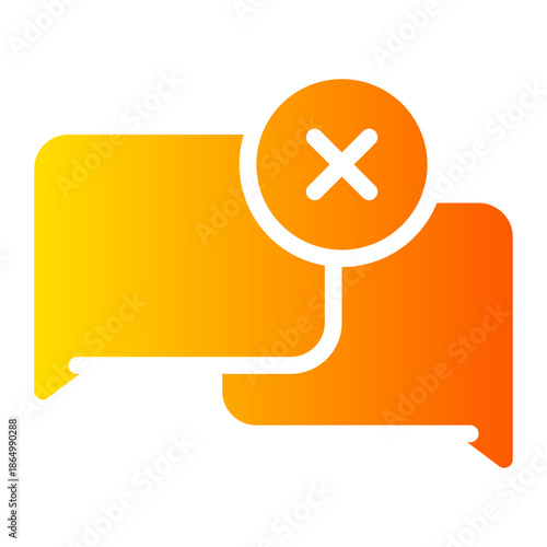 delete gradient icon