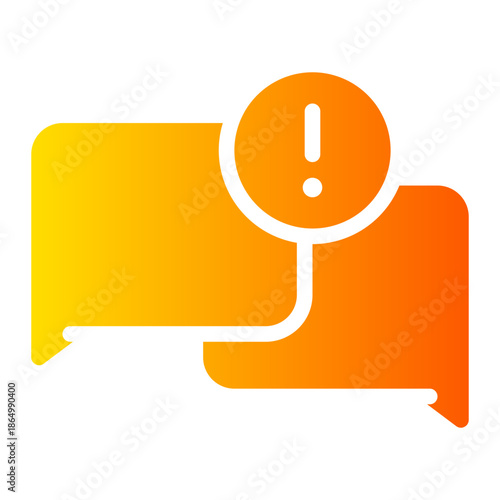 warning gradient icon