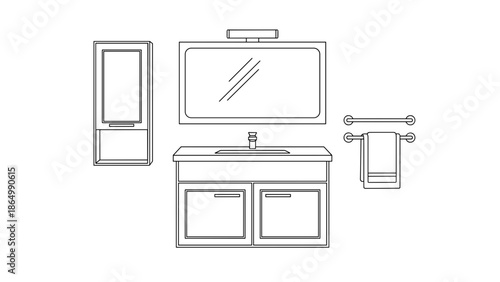 A man is washing his face with foamy cleanser, with a bottle of cleanser and a neatly folded towel nearby, portraying a personal grooming routine and the act of refreshing one's skin.
