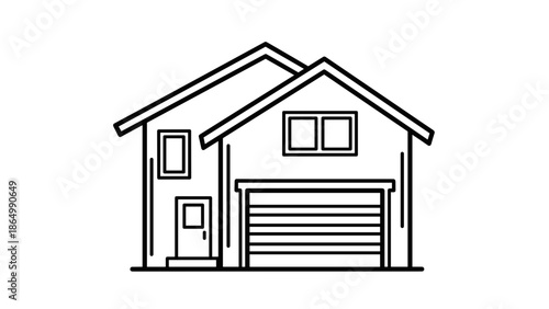 A woman with headphones is holding a smartphone and listening to music, with a backpack casually resting beside her, depicted in a monochrome line art style.