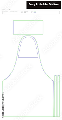 striped apron dieline template box dieline die lines packaging custom dieline  box cardboard box dieline pizza box dieline printable product packaging layout,