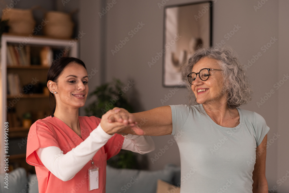 Fototapeta premium Physical Injury Recovery At Home