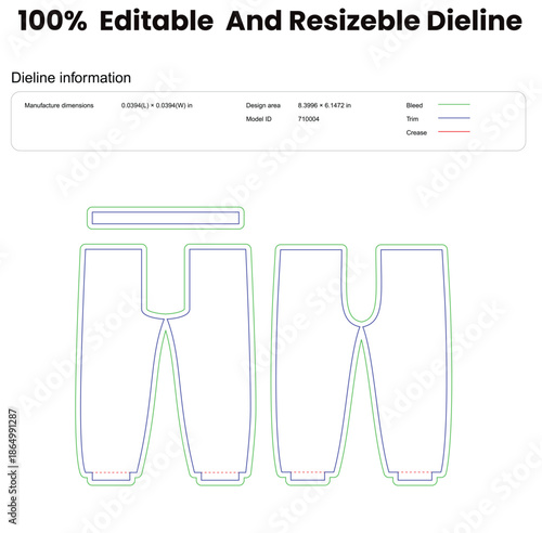 sweatpants dieline template box dieline die lines packaging custom dieline  box cardboard box dieline pizza box dieline printable product packaging layout,