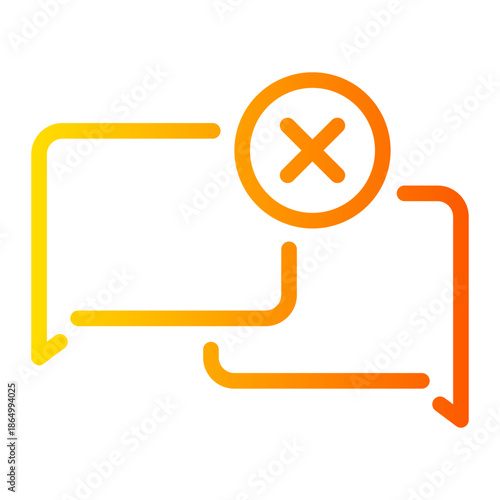 delete gradient icon